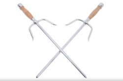 Rund Sai, Wenge Trægreb, Rustfri Stål