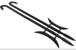 Polypropylen Twin Hook Sværd (Shuang Gou)