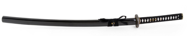 ShenLong Piano sort lakeret Katana sværd samlet