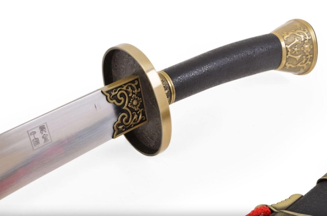 Shen Long Traditionel Jiangshi Bredsværd - Parerstang