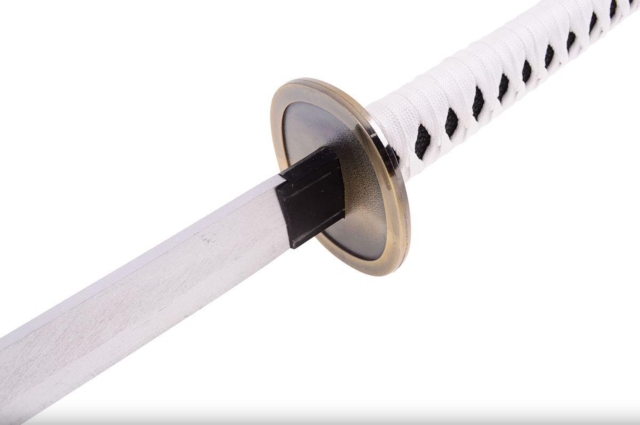 Bambusblad katana Hvid