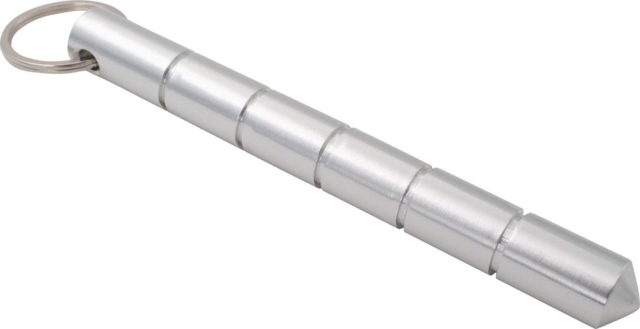 Kubotan spids Nøglering - Sølv