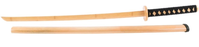 Katana med bambus klinge