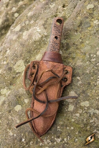 Thrust Knife Holder inkl. knife Brun