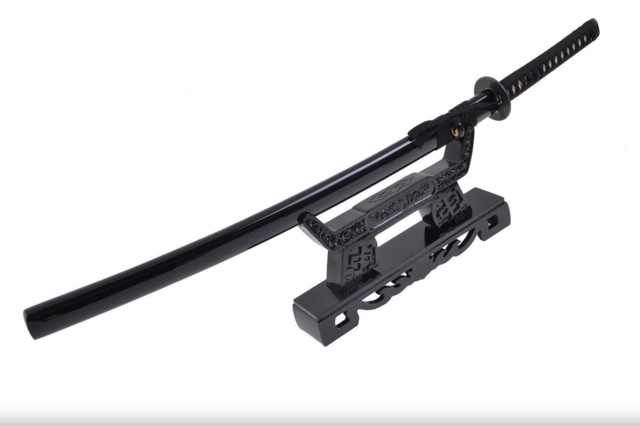 Skulptureret Træ stander til Samuraisværd