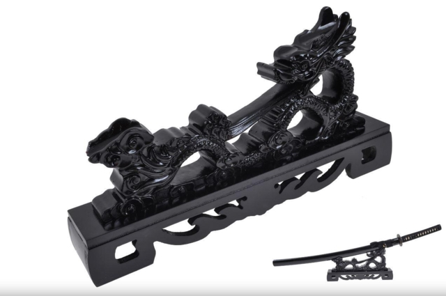 Drage Bordstander i Træ til Katana