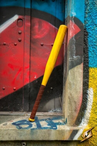 Baseball Bat - 80 cm - Yellow