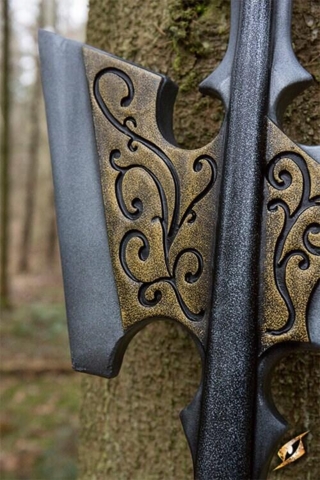 Kings Guard Halberd - 190 cm - Øksehoved