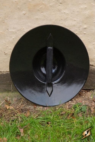 Fencing Buckler - S - Metal - Bagside