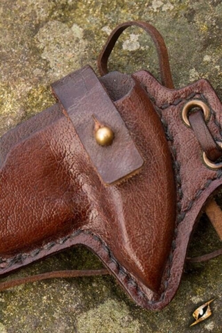 Black Shuriken Skede inkl. Kastestjerne - Brun