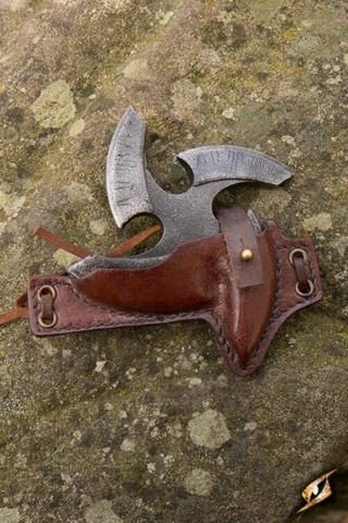 Black Shuriken Skede inkl. Kastestjerne - Brun