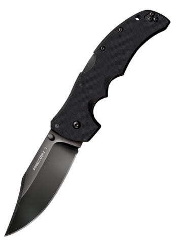 Cold Steel, Recon 1 Foldekniv, Clip Point, CPM-S35VN, Sort