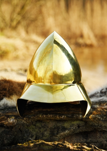 Battle Merchant, Græsk Boeotian Hjelm, 4' Århundrede f.Kr - Front