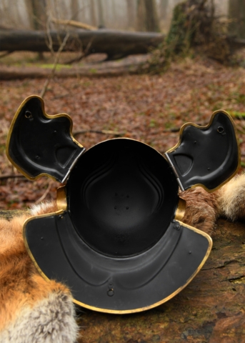 Battle Merchant, Imperial Gallic H-Hjelm, Stål, Augsburg - Inderside