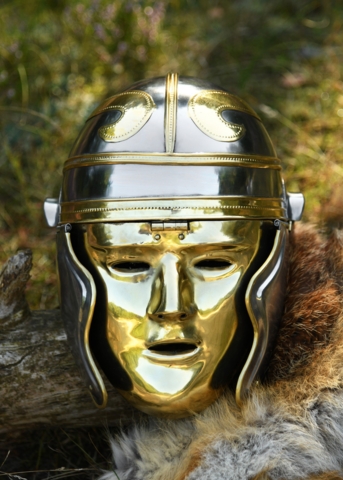Battle Merchant, Imperial Gallic Face Hjelm, Jern - Front