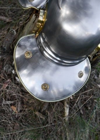 Battle Merchant, Roman Trooper Hjelm, Stål - Bagside