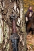 Rollespil Battleworn Celtic Leaf Sword - 85 cm
