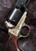 Replika Colt Navy 1851, Percussion Revolver, Sort Med Messing Ramme