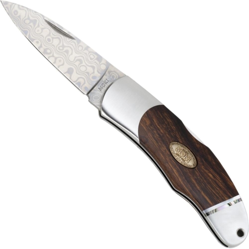 Moki Clio Foldekniv - Damaskus - Jerntræ